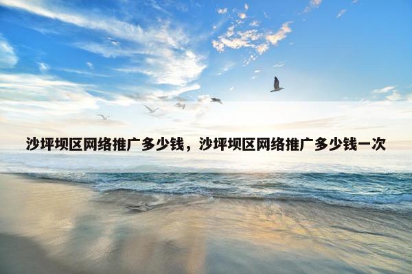 沙坪坝区网络推广多少钱，沙坪坝区网络推广多少钱一次