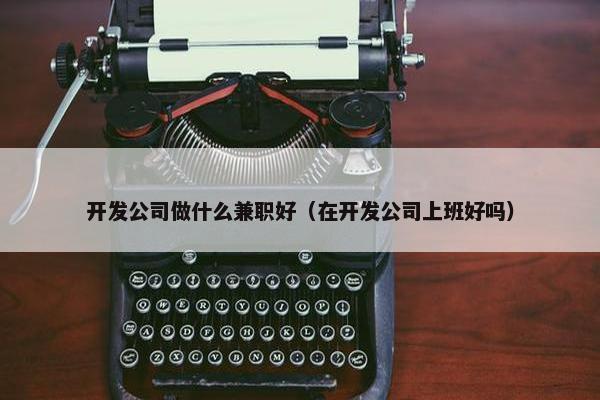 开发公司做什么兼职好（在开发公司上班好吗）