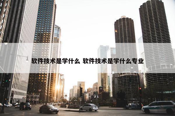 软件技术是学什么 软件技术是学什么专业