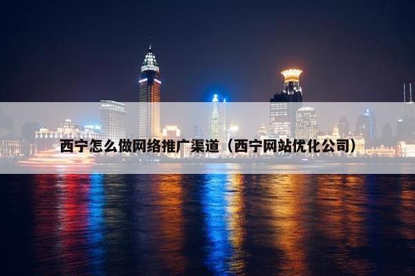 西宁怎么做网络推广渠道（西宁网站优化公司）