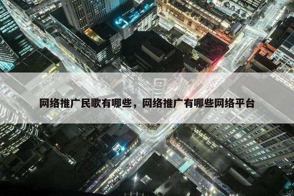 网络推广民歌有哪些，网络推广有哪些网络平台