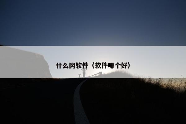 什么冈软件（软件哪个好）