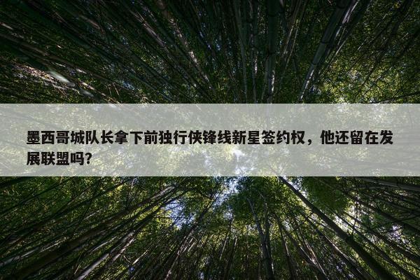 墨西哥城队长拿下前独行侠锋线新星签约权，他还留在发展联盟吗？