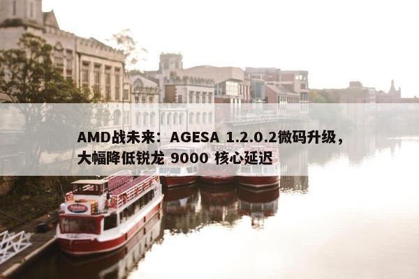 AMD战未来：AGESA 1.2.0.2微码升级，大幅降低锐龙 9000 核心延迟