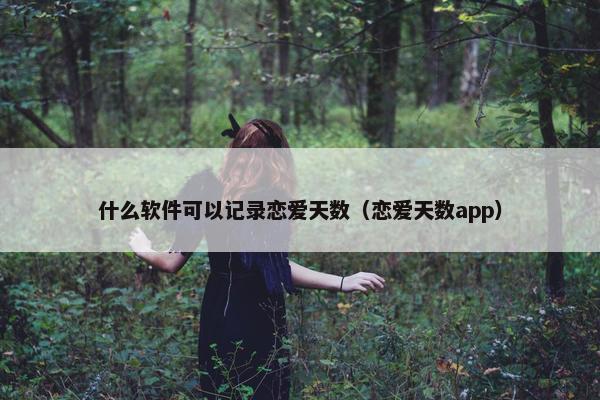 什么软件可以记录恋爱天数（恋爱天数app）