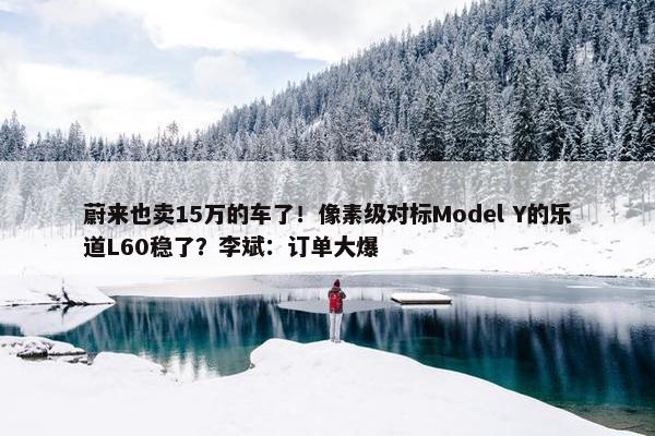 蔚来也卖15万的车了！像素级对标Model Y的乐道L60稳了？李斌：订单大爆