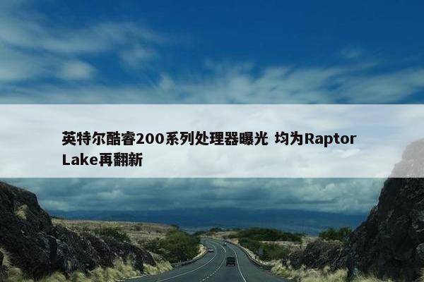 英特尔酷睿200系列处理器曝光 均为Raptor Lake再翻新