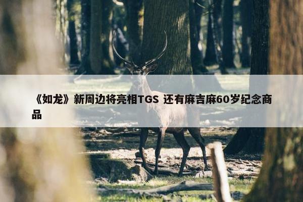 《如龙》新周边将亮相TGS 还有麻吉麻60岁纪念商品