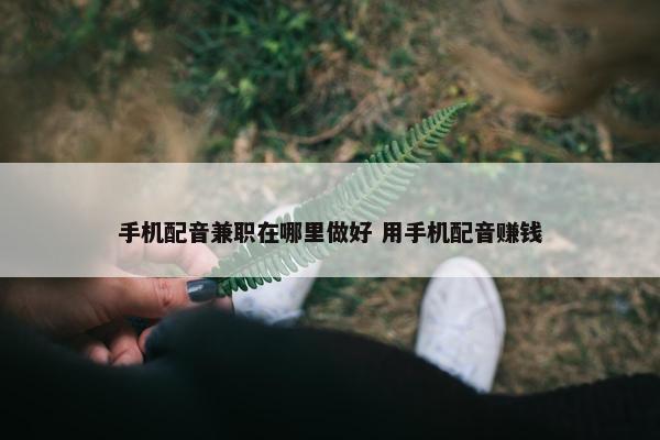 手机配音兼职在哪里做好 用手机配音赚钱