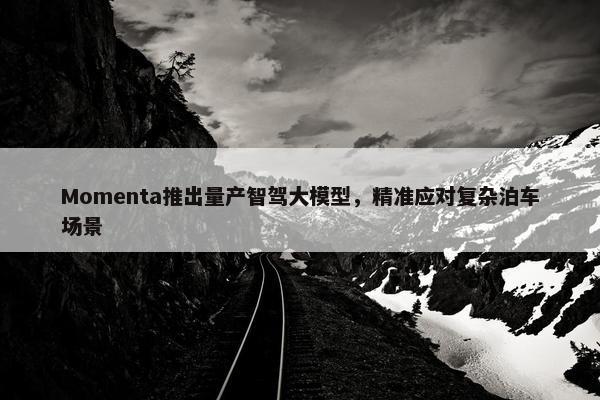 Momenta推出量产智驾大模型，精准应对复杂泊车场景