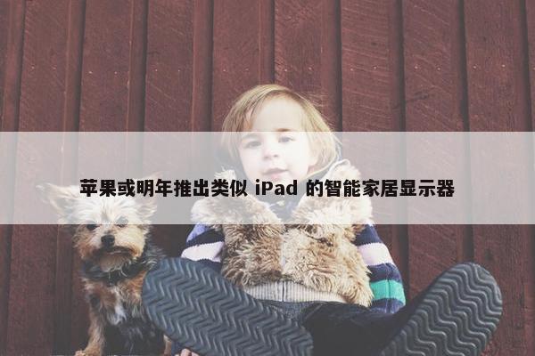 苹果或明年推出类似 iPad 的智能家居显示器