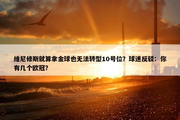 维尼修斯就算拿金球也无法转型10号位？球迷反驳：你有几个欧冠？