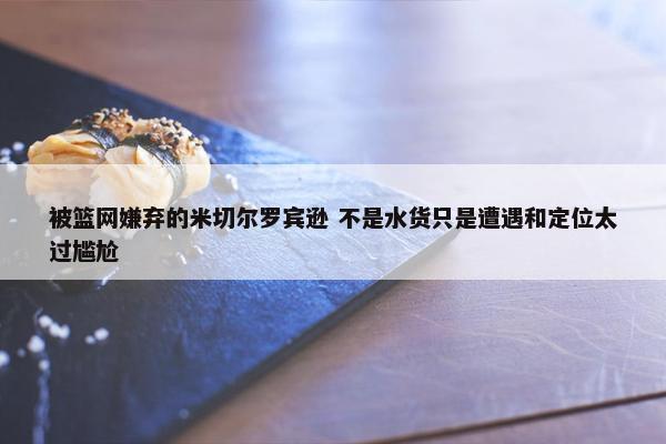 被篮网嫌弃的米切尔罗宾逊 不是水货只是遭遇和定位太过尴尬