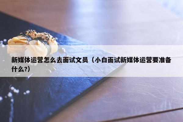 新媒体运营怎么去面试文员（小白面试新媒体运营要准备什么?）