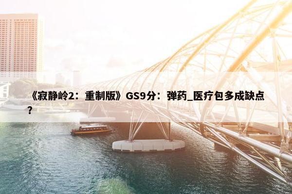 《寂静岭2：重制版》GS9分：弹药_医疗包多成缺点？