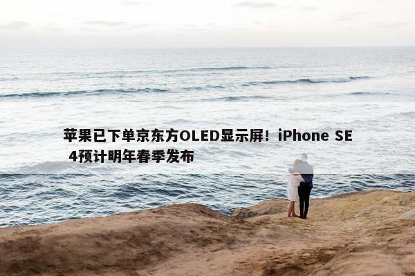 苹果已下单京东方OLED显示屏！iPhone SE 4预计明年春季发布